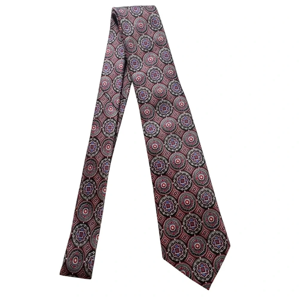Pierre Cardin Necktie Medallion Pattern 100% Polyester Tie‎ Men's Fashion Formal